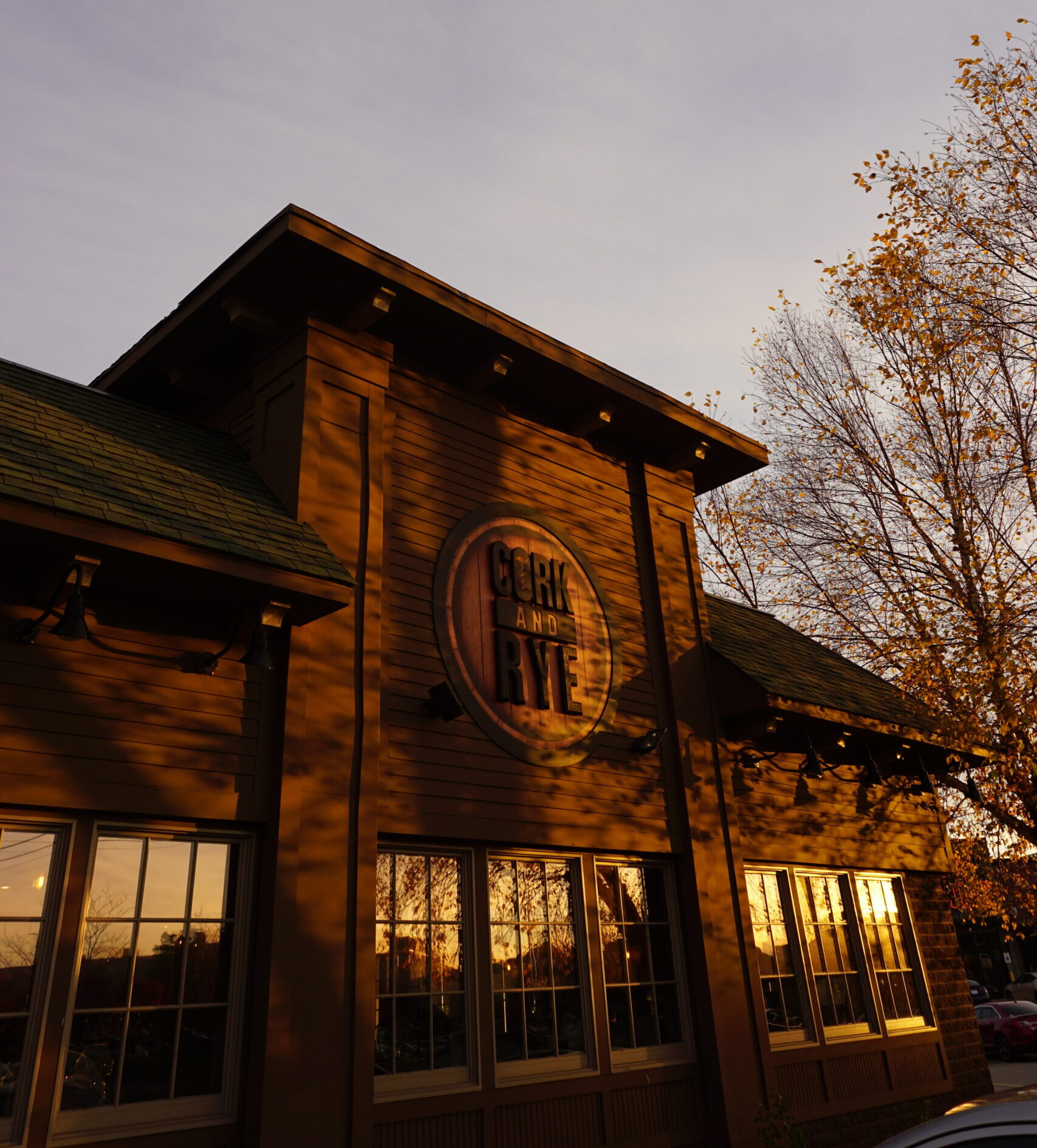 the front of Cork & Rye in Warwick, RI