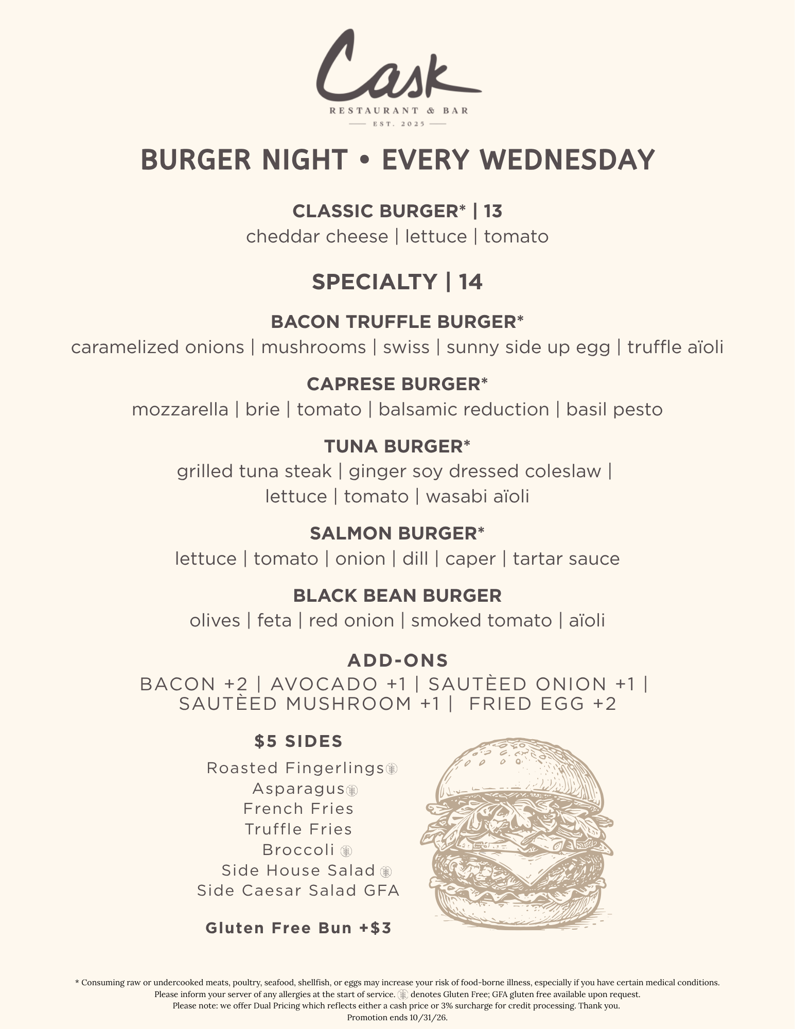 Cask Burger Night IG